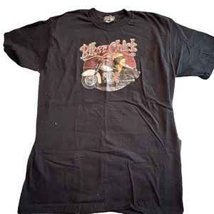 Eden Lane Graphic T-Shirt Biker Chick Women’s Size Medium Black Humorous Fun